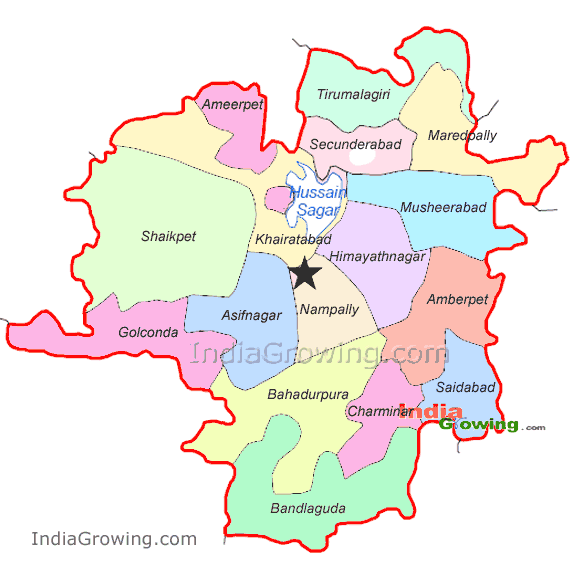 Where Is Hyderabad In India Political Map - United States Map