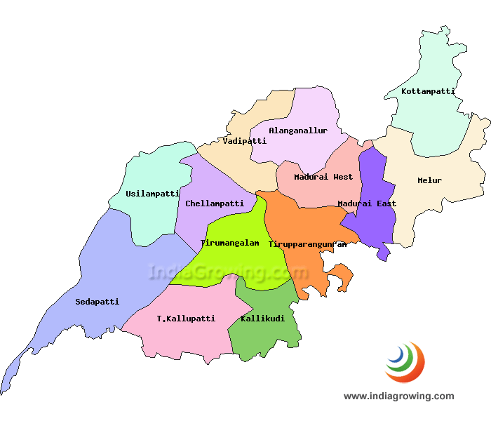 Madurai District Map